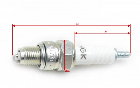 Свеча зажигания NGK DR8EA на 165-175 двигатель Свеча зажигания NGK DR8EA на 165-175 двигатель