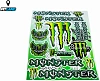 Наклейки набор D6030 Monster White