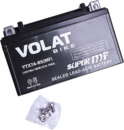 Аккумуляторная батарея 7Ah Volat(YTX7A-BS) MF L+ Аккумуляторная батарея 7Ah Volat(YTX7A-BS) MF L+