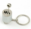 Металлический брелок КПП, White