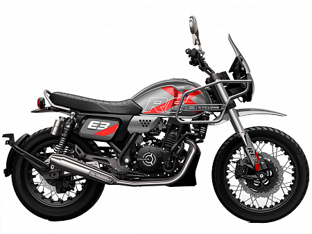 Мотоцикл Cyclone (Циклон) RE3 Scrambler (SR400-A) 2024 серый Мотоцикл Cyclone (Циклон) RE3 Scrambler (SR400-A) 2024 серый